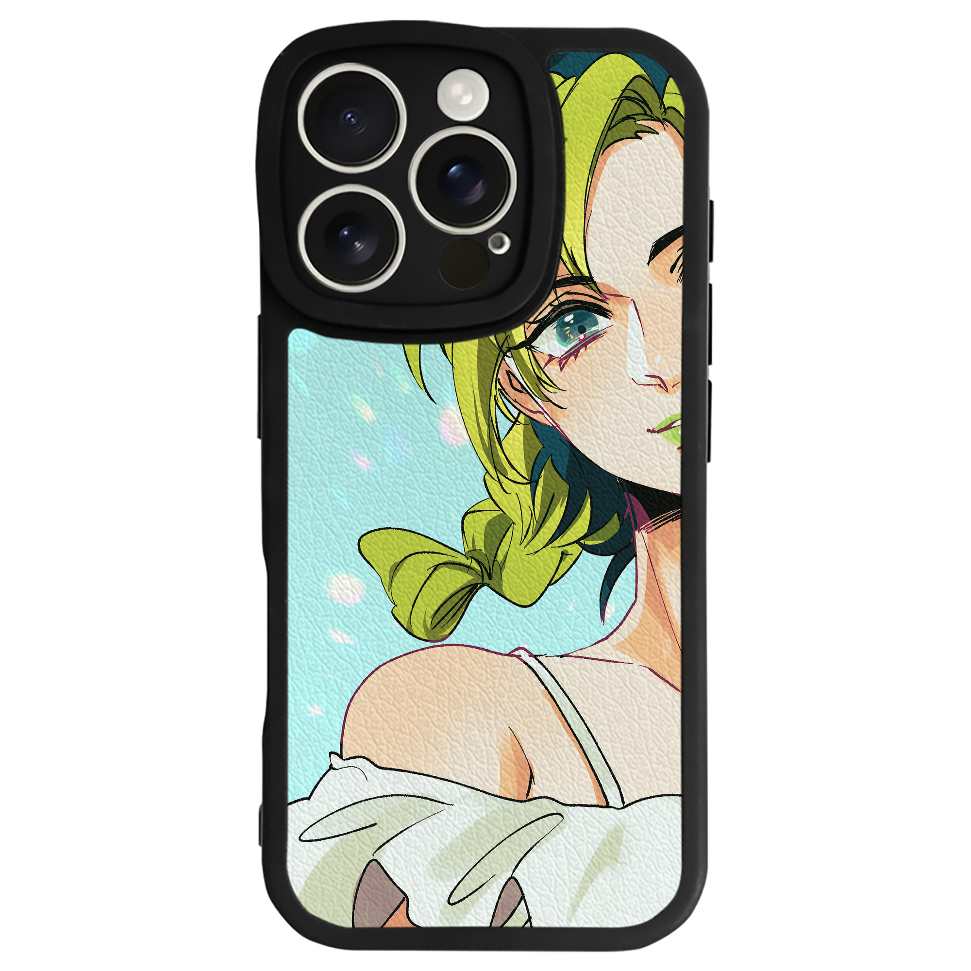 （画像用） ジョジョの奇妙な冒険 JoJo's Bizarre Adventure 【iPhone 16シリーズ対応】シリコンスマホケース（レザー調） 材質：シリコン